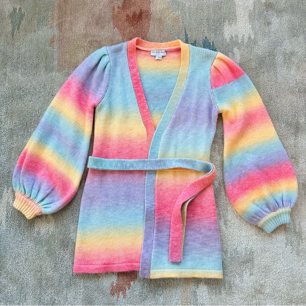 Never Fully Dressed Cotton Candy Rainbow Sweater